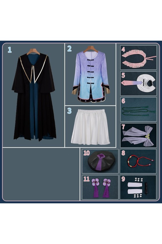 2XXT Cosplay Arknights Xingzhu Spring in Her Lens Outfit Cosplay Costume